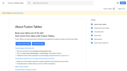 Google Fusion Tables image
