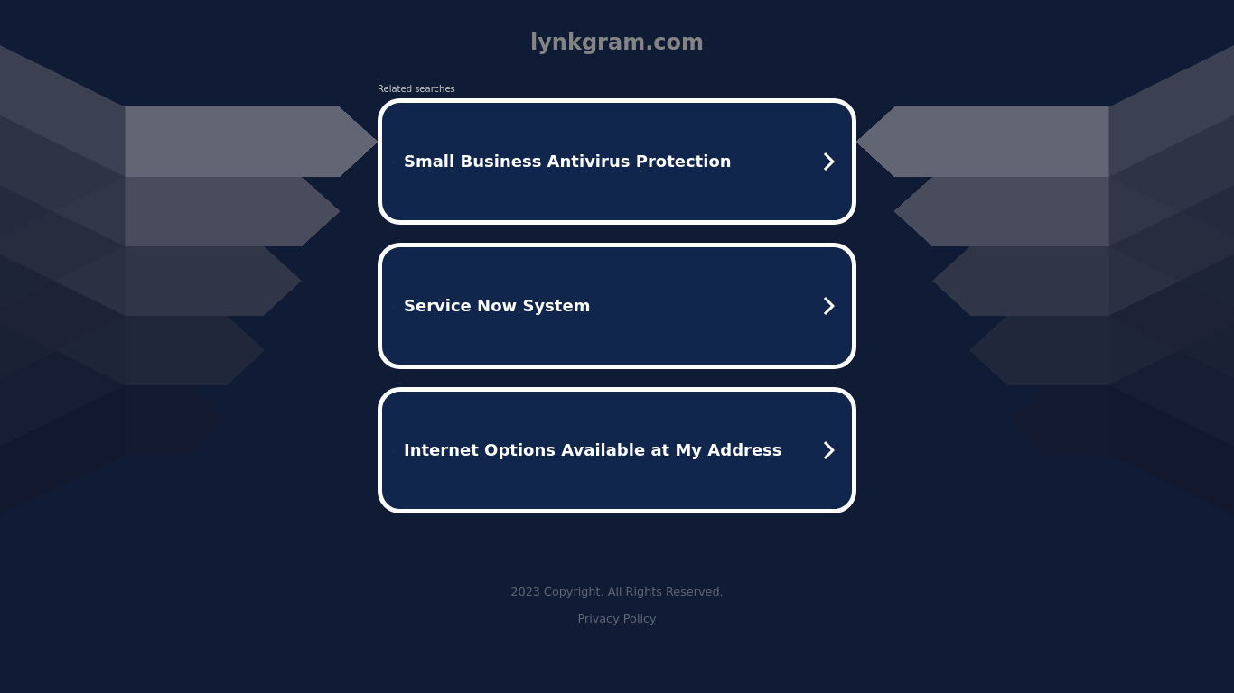 Lynkgram Landing page