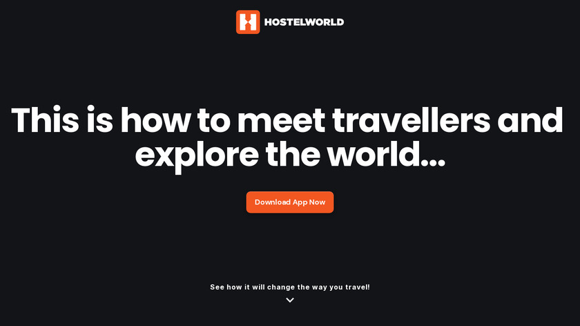 Hostelworld.com Landing Page