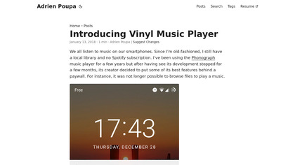 Vinyl Music Player image
