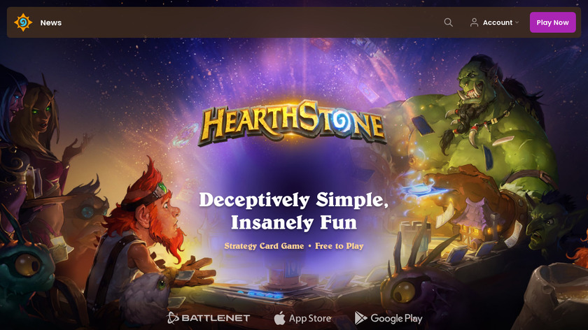 Hearthstone Landing Page