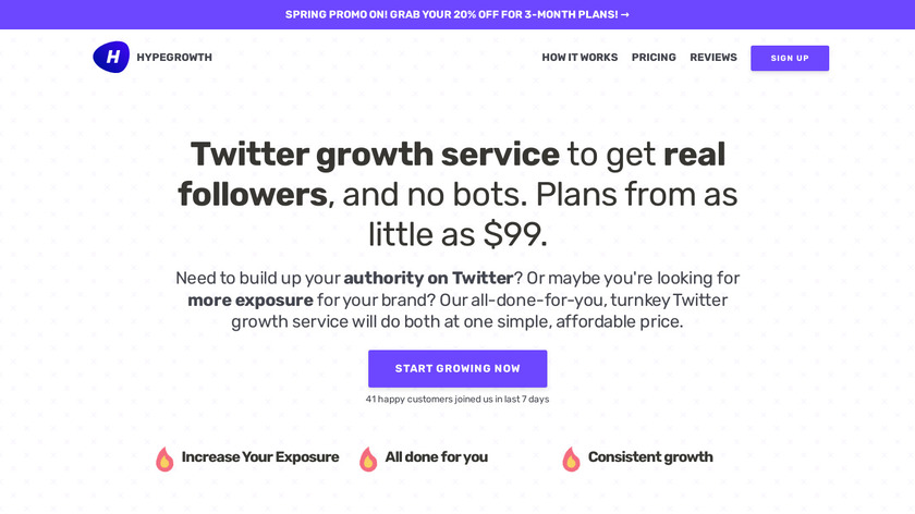 Hypegrowth Landing Page