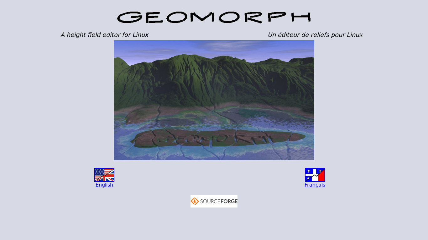 Geomorph Landing page