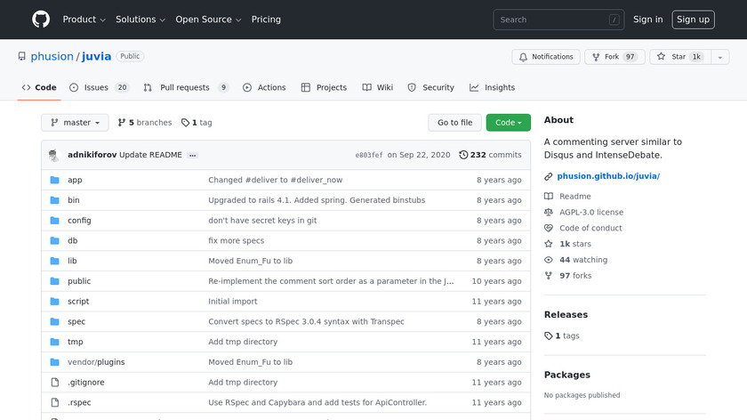 Juvia Landing Page