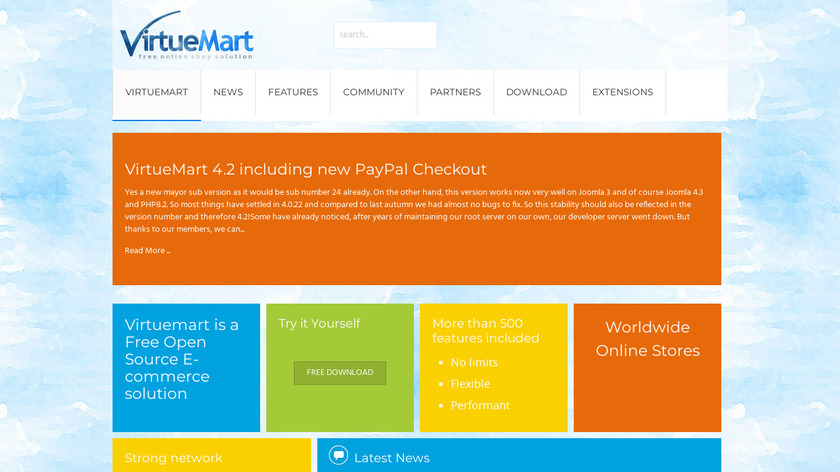 VirtueMart Landing Page