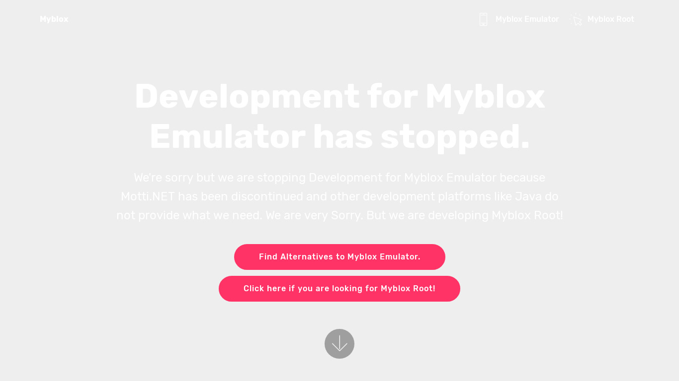 Myblox Emulator Landing page