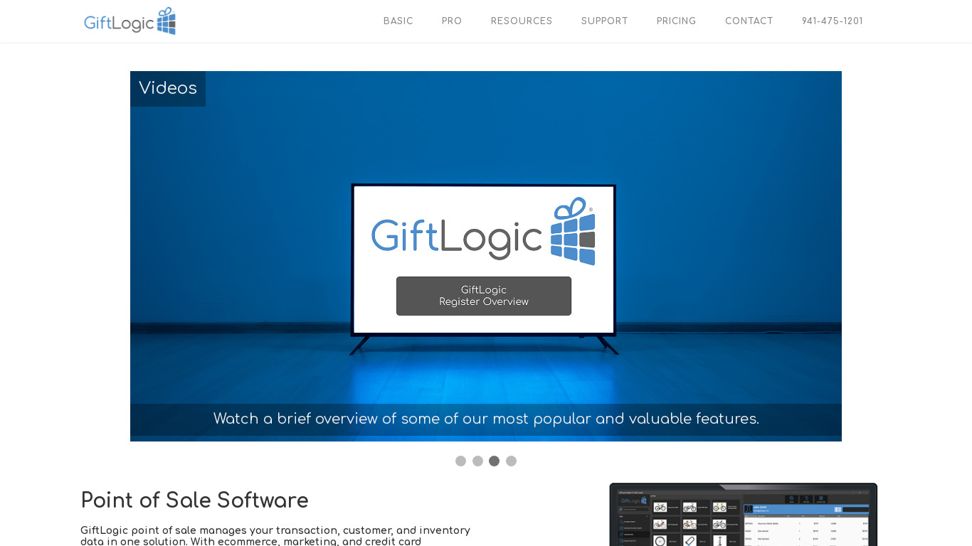 GiftLogic Landing page