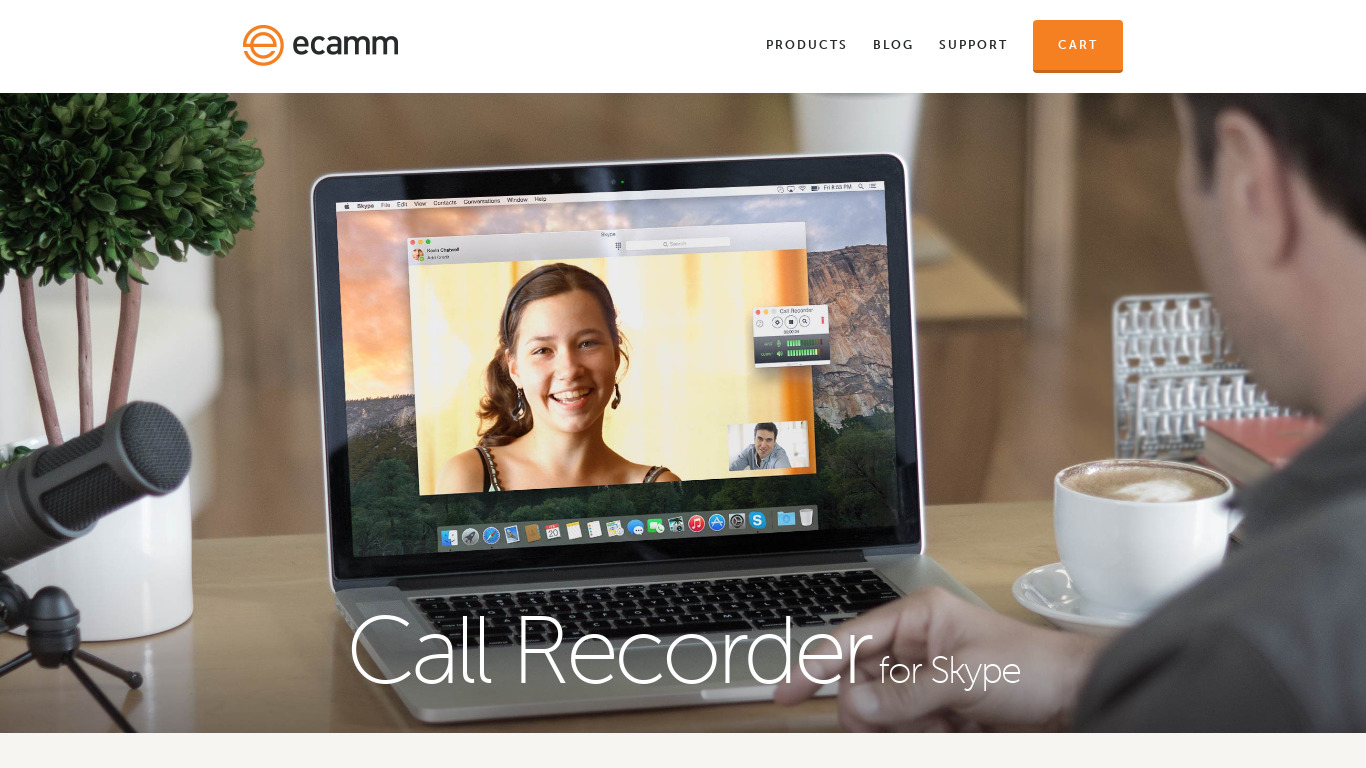 Call Recorder Landing page