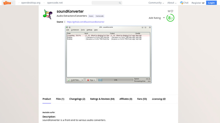 soundKonverter Landing Page