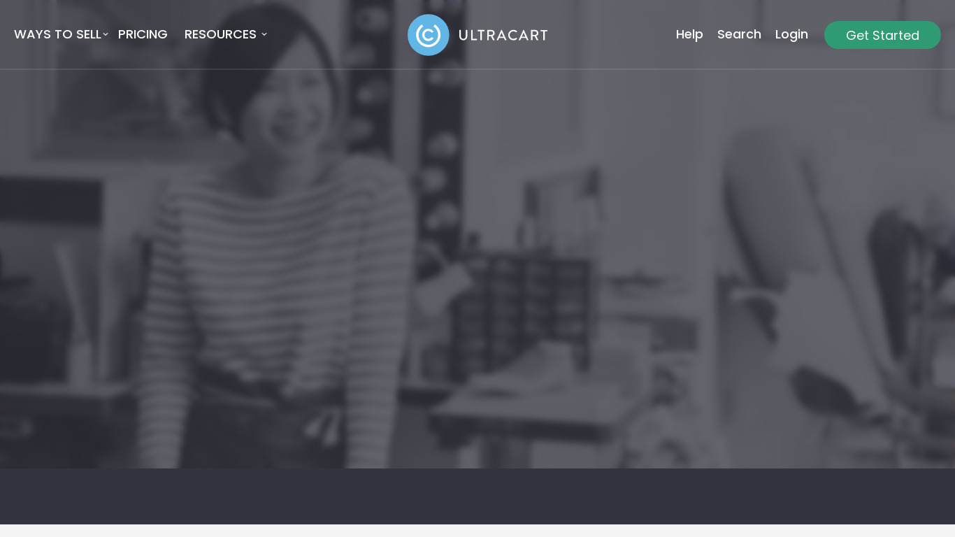 UltraCart Landing page