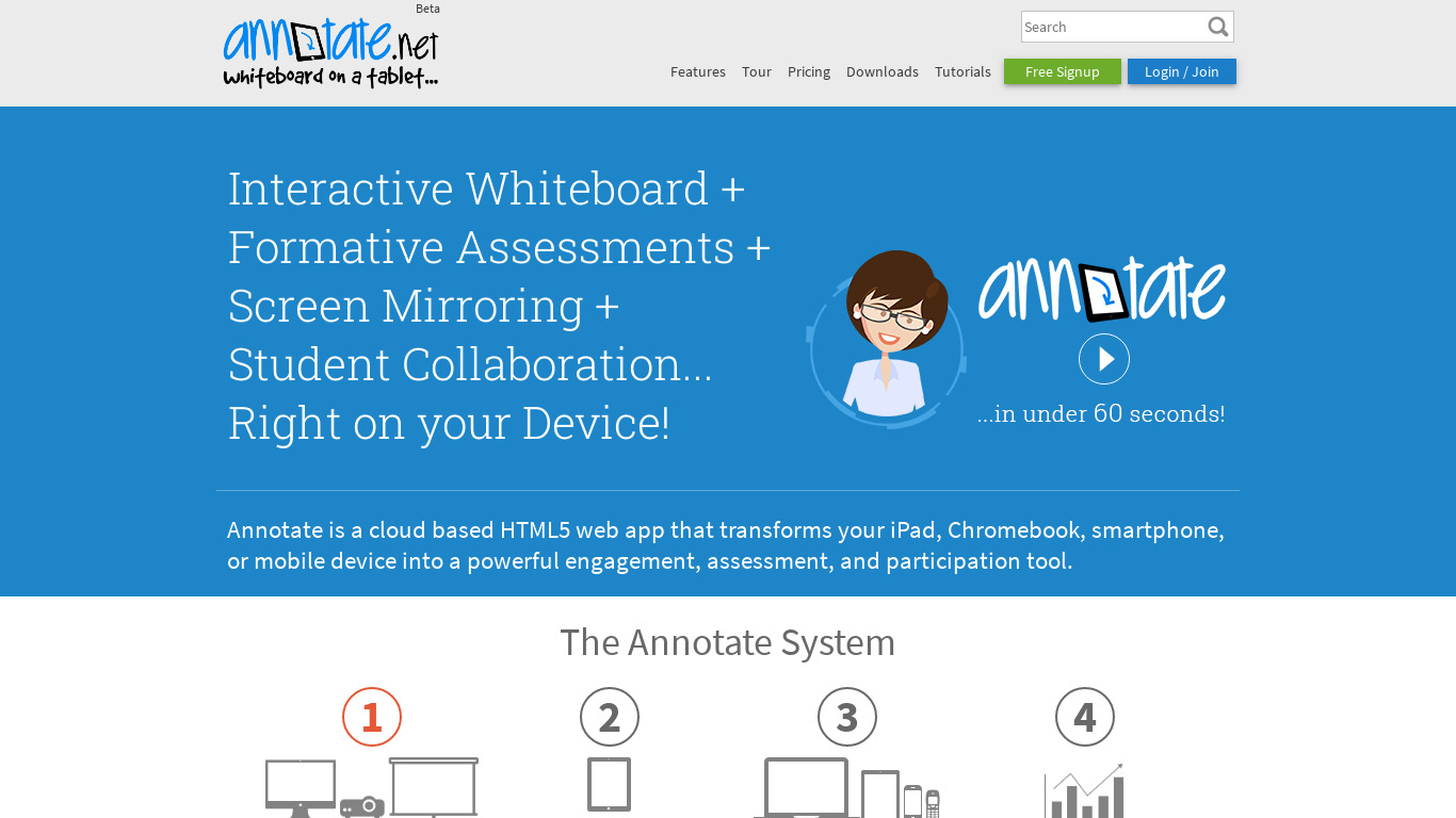 Annotate.net Landing page