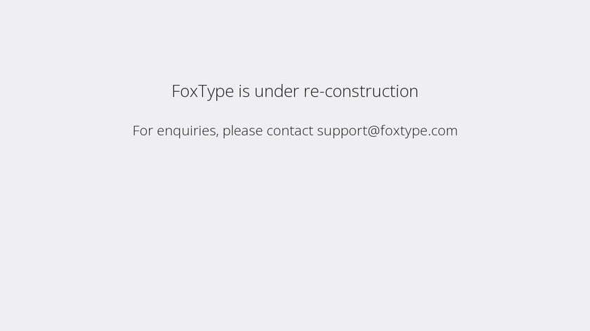 FoxType Landing Page