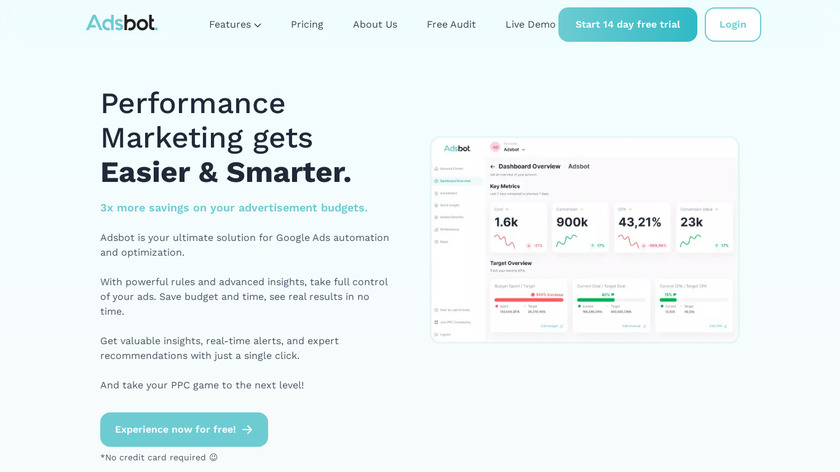 Adsbot Landing Page