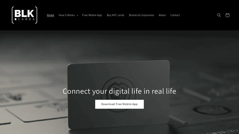 BLK CARDS Landing Page
