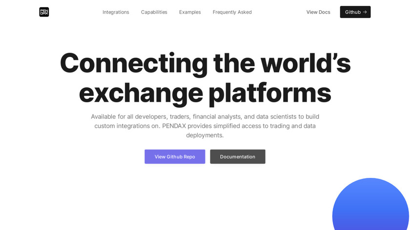 PENDAX Landing Page