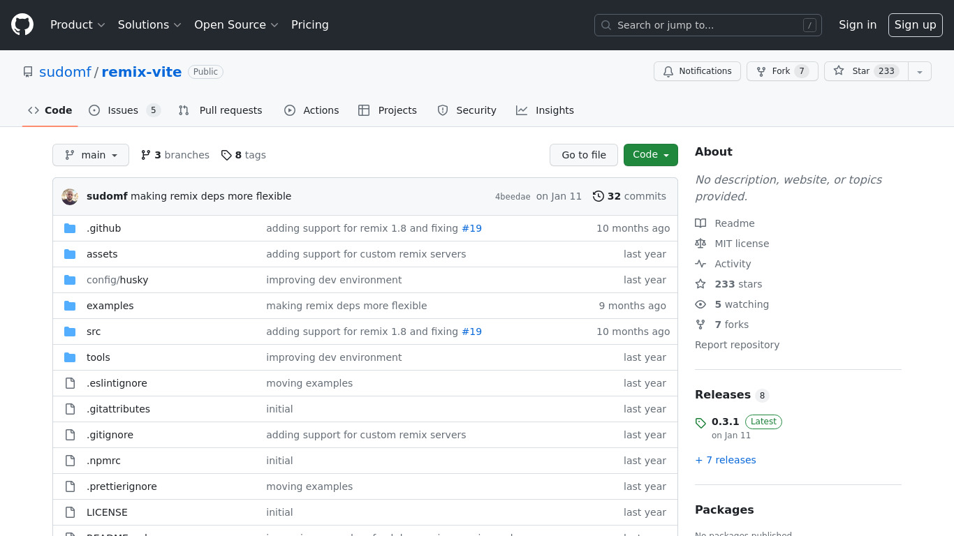 Remix Vite Landing page