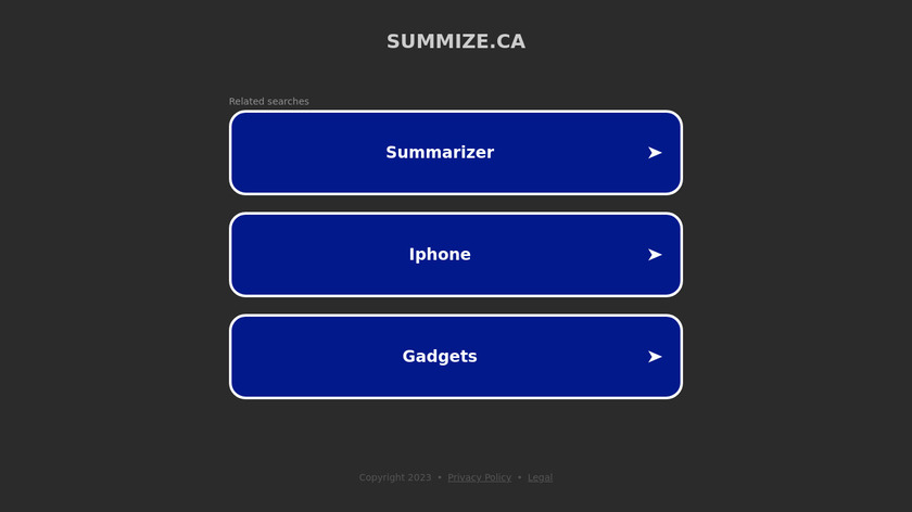 Summize Landing Page