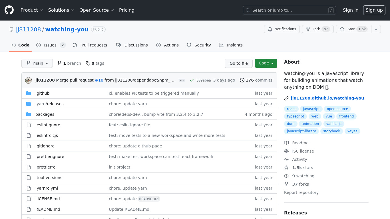 watching-you Landing page
