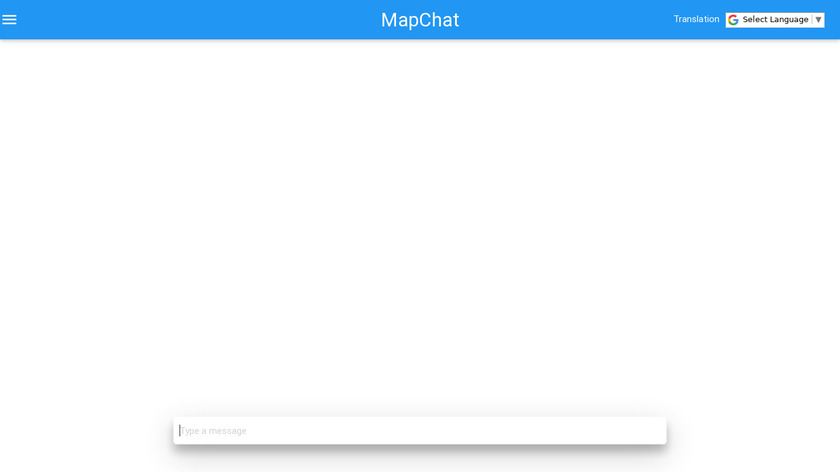 MapChat Landing Page