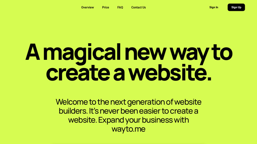 Wayto.me Landing Page