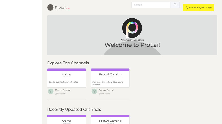 Prot.ai Landing Page
