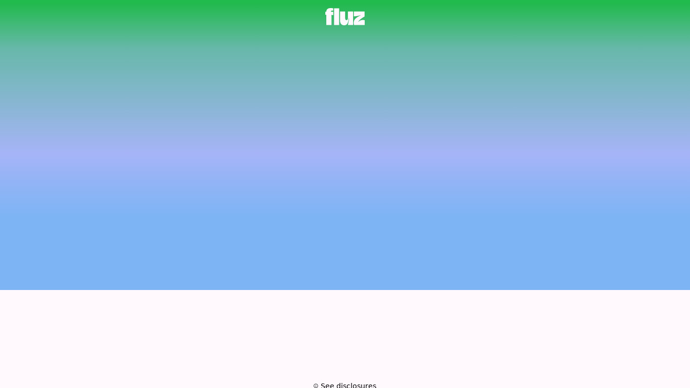 Fluz Landing page