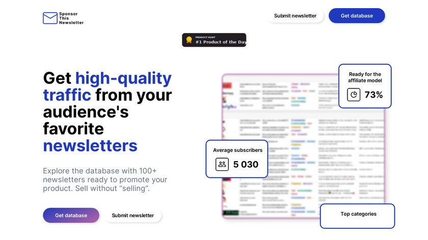 Sponsor This Newsletter Landing Page