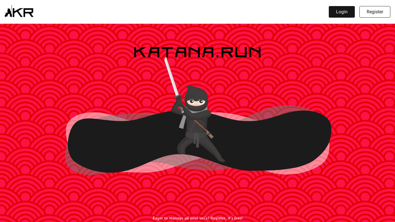 katana.run Landing page