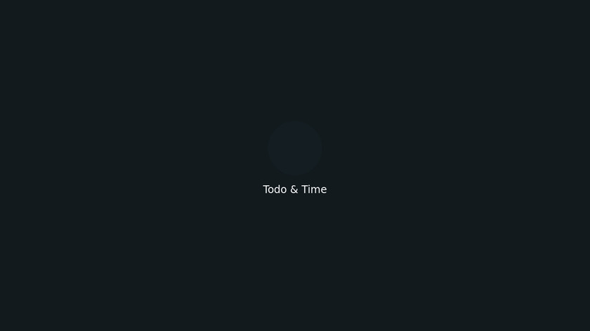 Todo & Time Landing Page