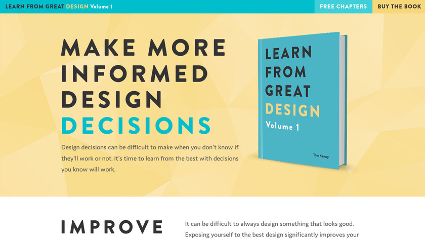Learn from Great Design Landing Page