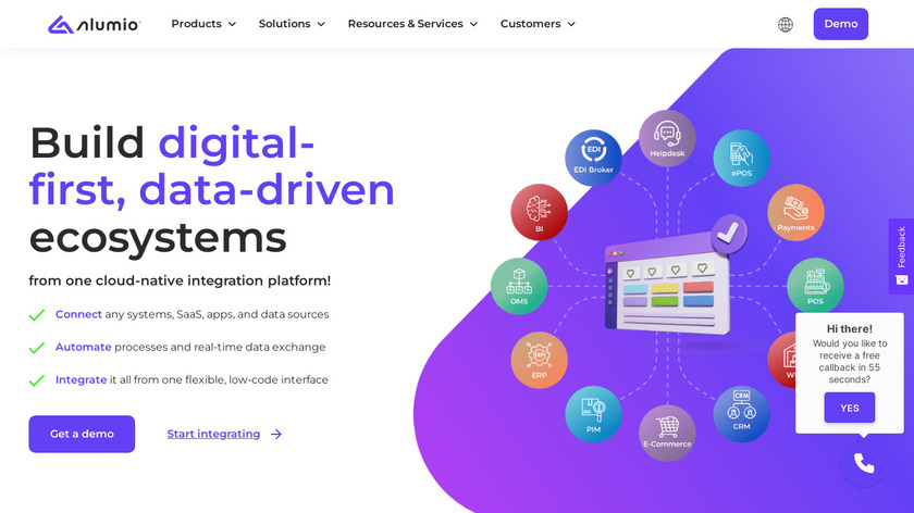 Alumio Landing Page