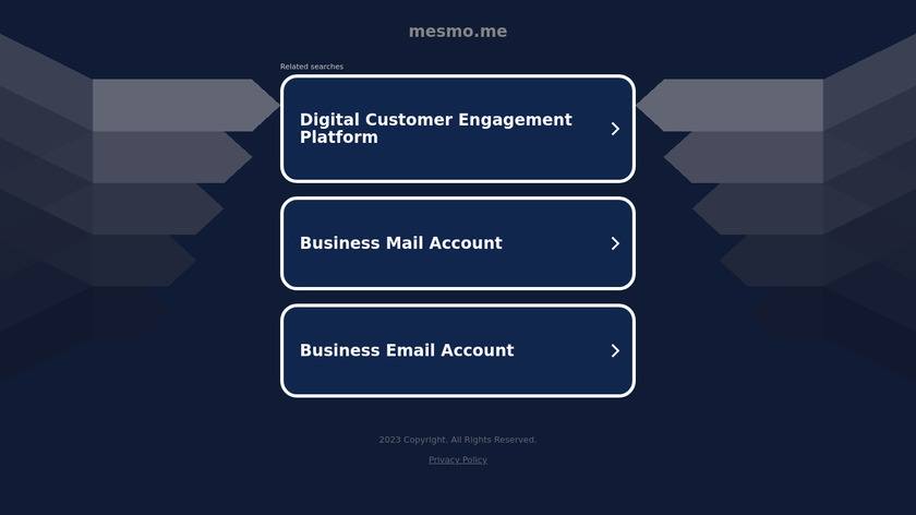 Mesmo Landing Page