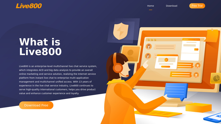 Live800 Landing Page