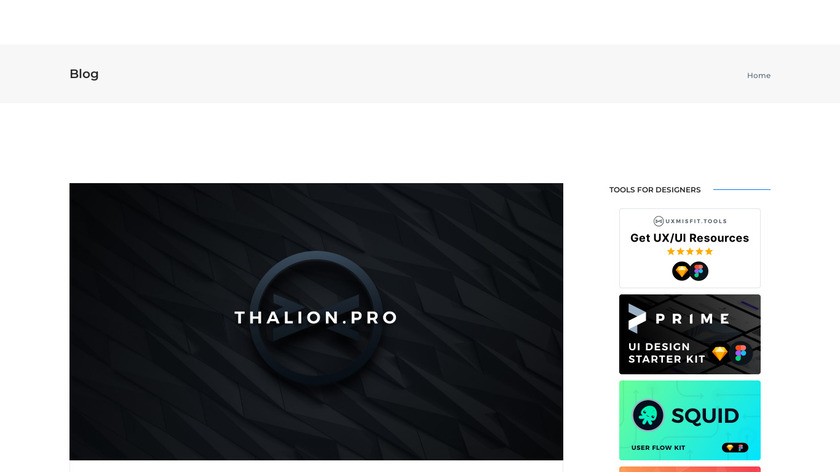 Thalion Landing Page