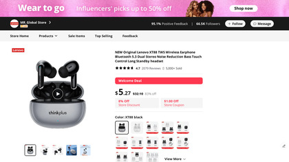 New Original Lenovo Wireless Earphone image