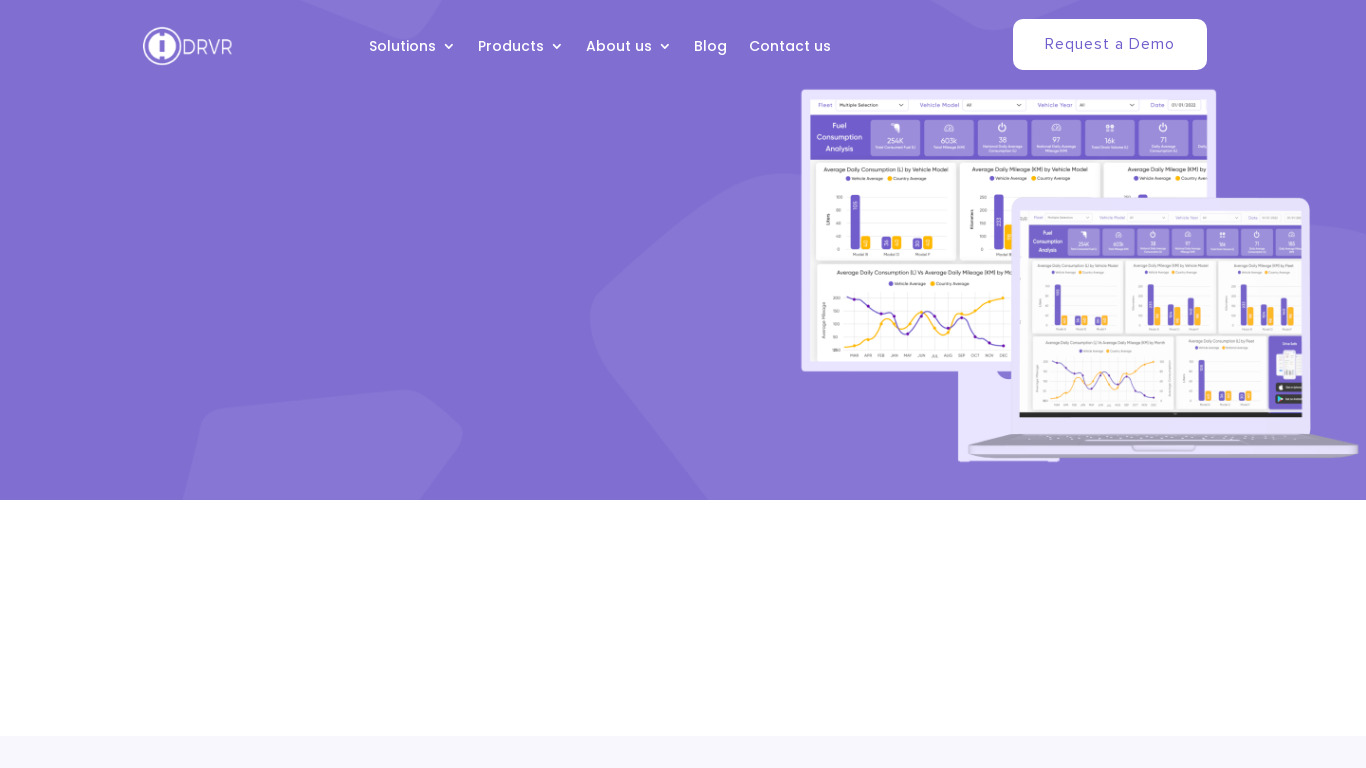 DVDR Drive Insights Landing page