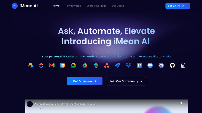 iMean Landing Page
