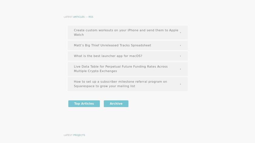 Matthew Palmer Landing Page