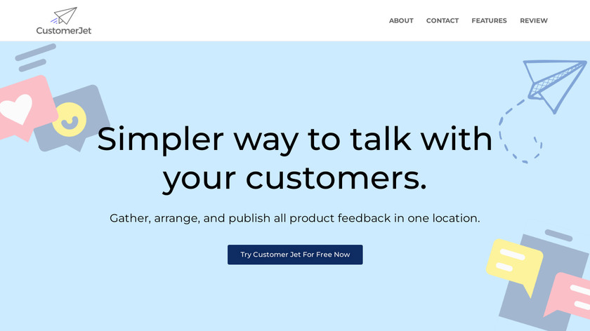 Customerjet Landing Page