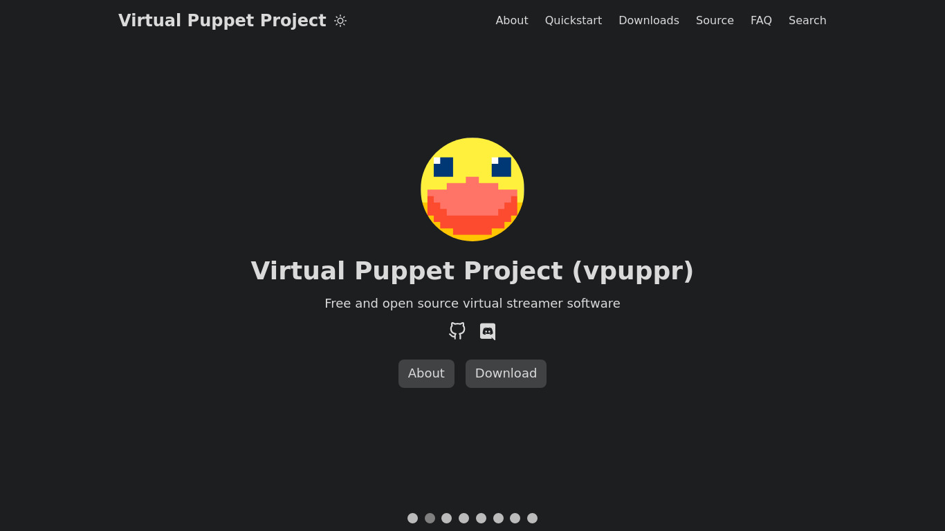 VPupPr Landing page