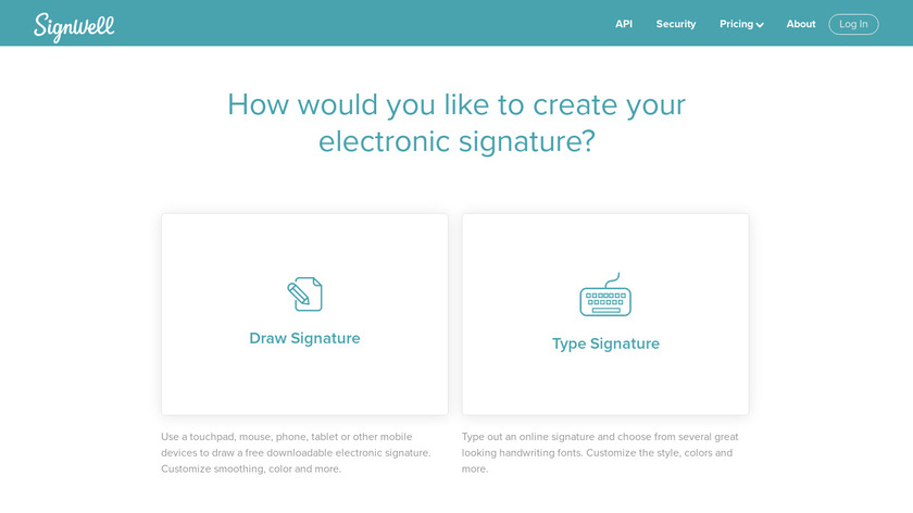 Online Signature Maker Landing Page