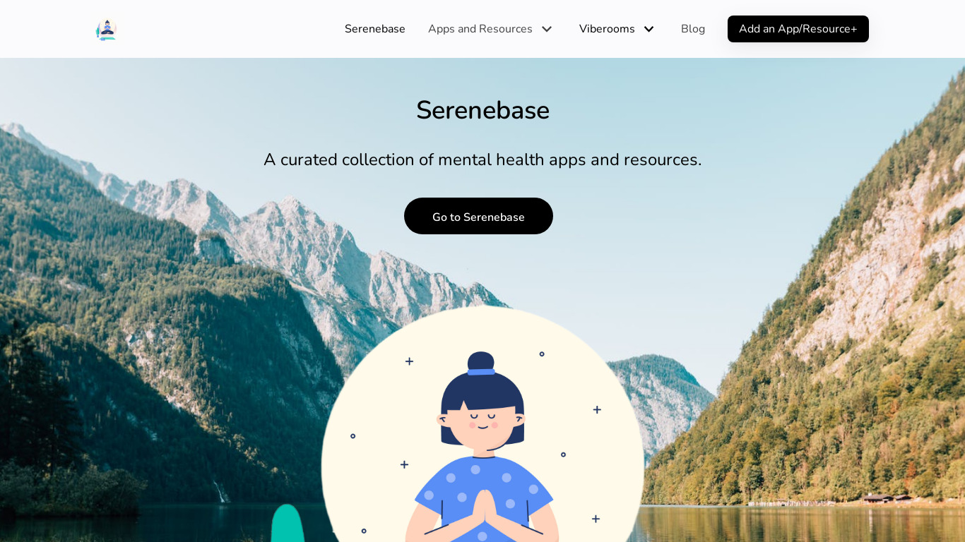 Serenebase Landing page