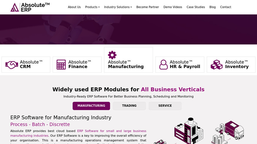 ERP Absolute Landing Page