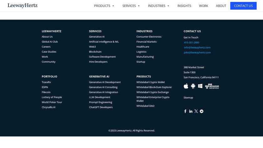 Web3 game development company Landing Page
