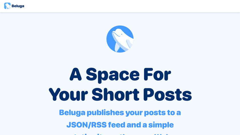 Beluga.social Landing Page