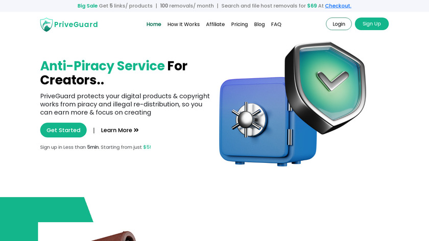 Priveguard Landing Page