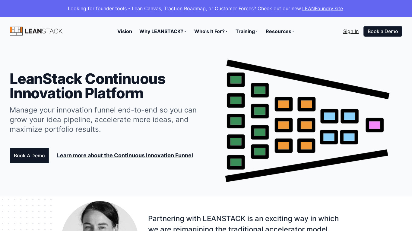 Lean Stack Landing page