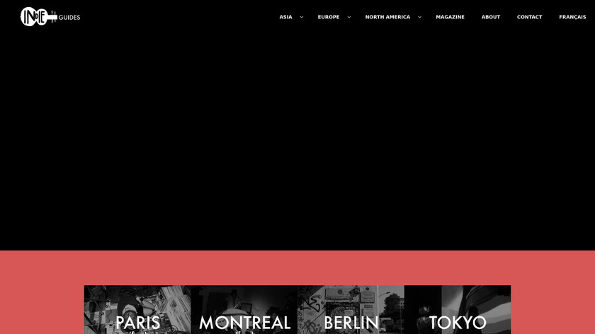 Indie Guides Landing Page