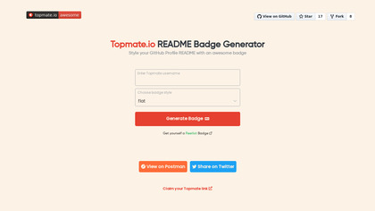 Topmate README Badge Generator image
