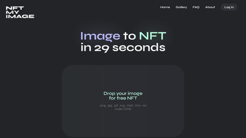NFT My Image Landing Page